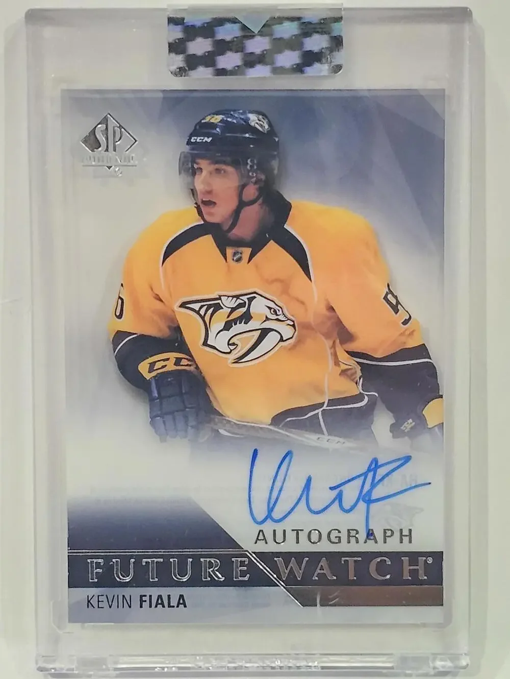 2022-23 Upper Deck SP Future Watch Autograph Kevin Fiala Hockey Card